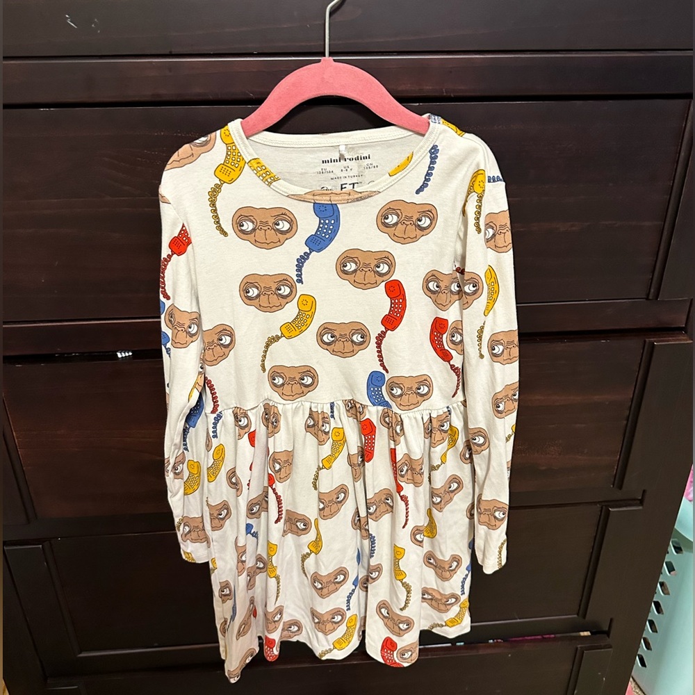 Sale! Mini Rodini Limited Edition Fall 20-21 ET dress. Sz 8-9